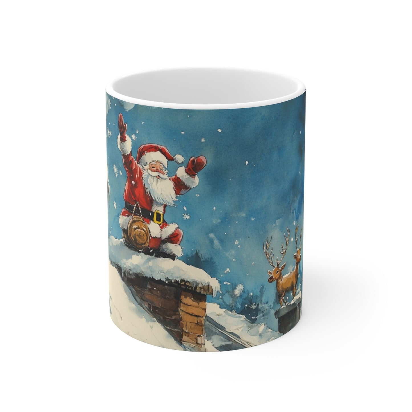 Keramisk Julekopp med Julemotiv #82 – Perfekt Gave til Kaffe, Te eller Kakao