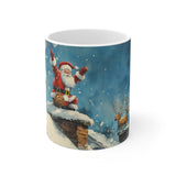 Keramisk Julekopp med Julemotiv #82 – Perfekt Gave til Kaffe, Te eller Kakao