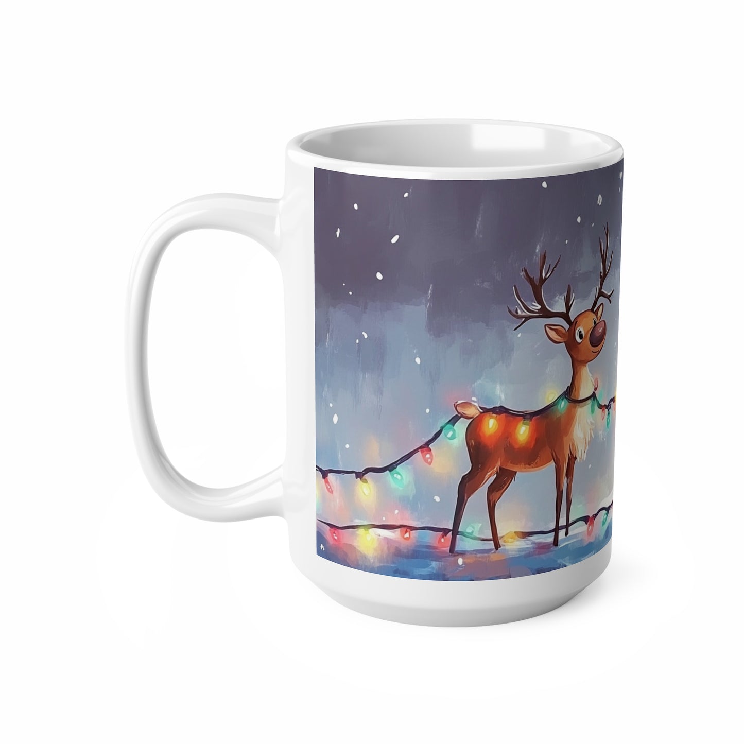 Keramisk Julekopp med Julemotiv #38 – Perfekt Gave til Kaffe, Te eller Kakao