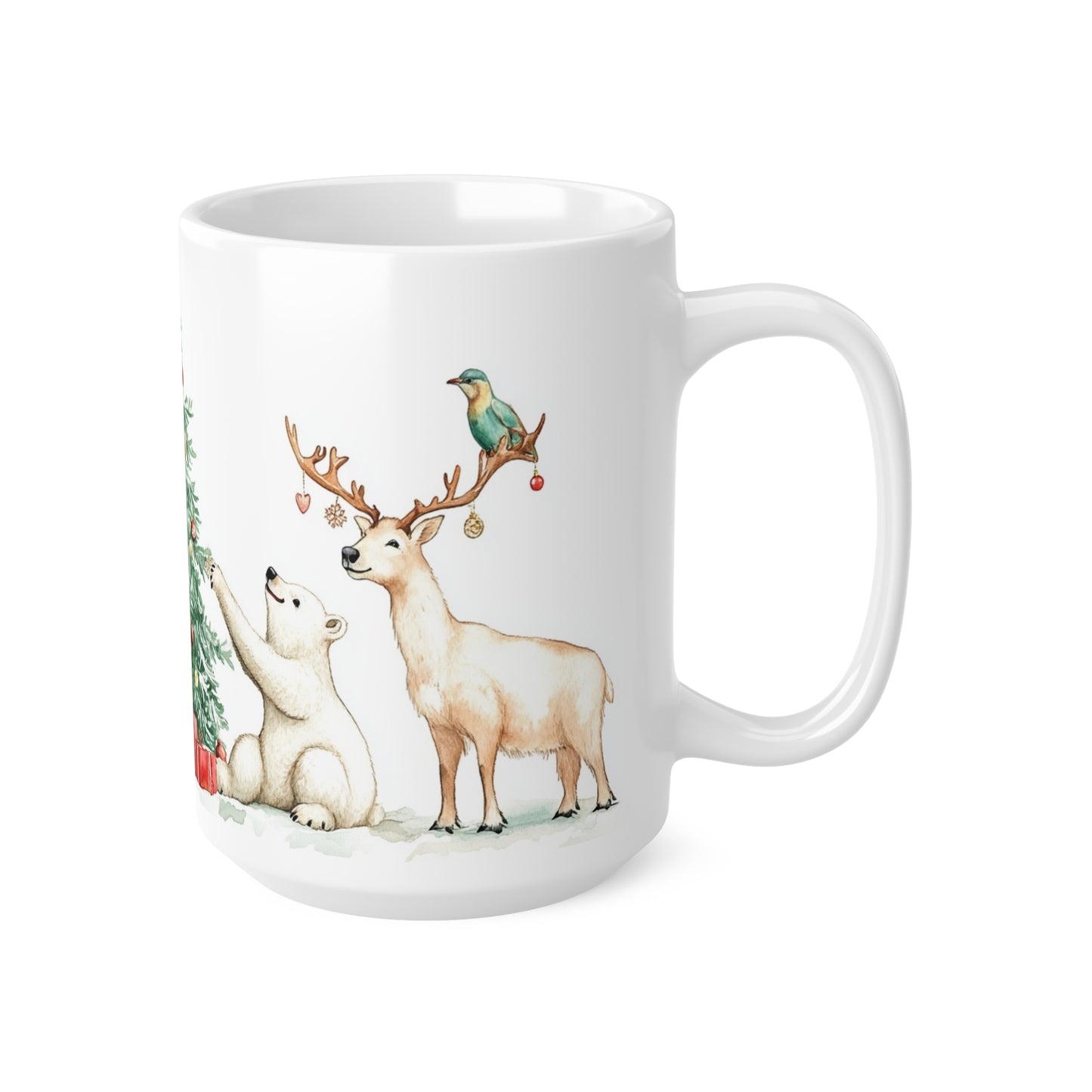 Keramisk Julekopp med Julemotiv #55 – Perfekt Gave til Kaffe, Te eller Kakao