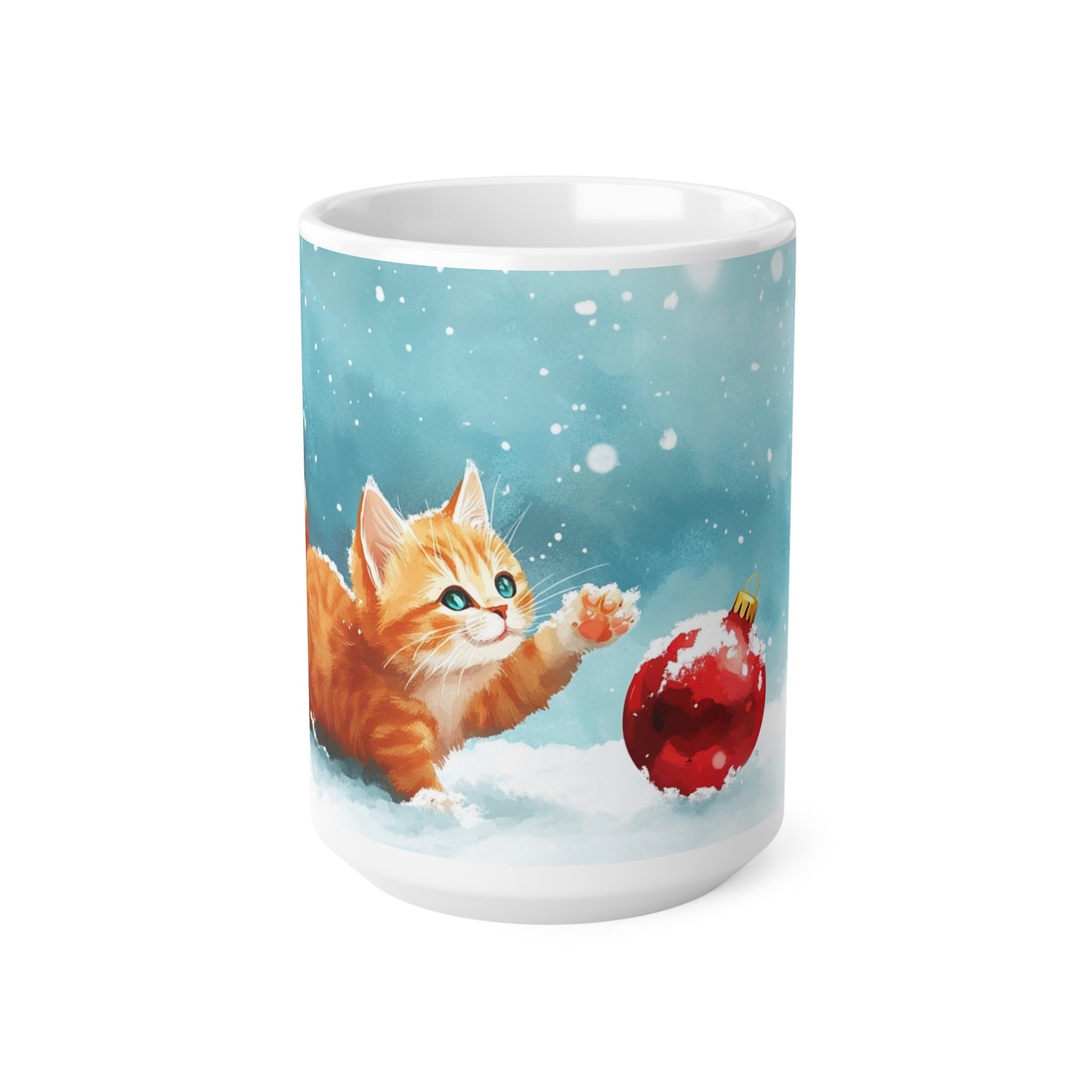 Keramisk Julekopp med Julemotiv #77 – Perfekt Gave til Kaffe, Te eller Kakao