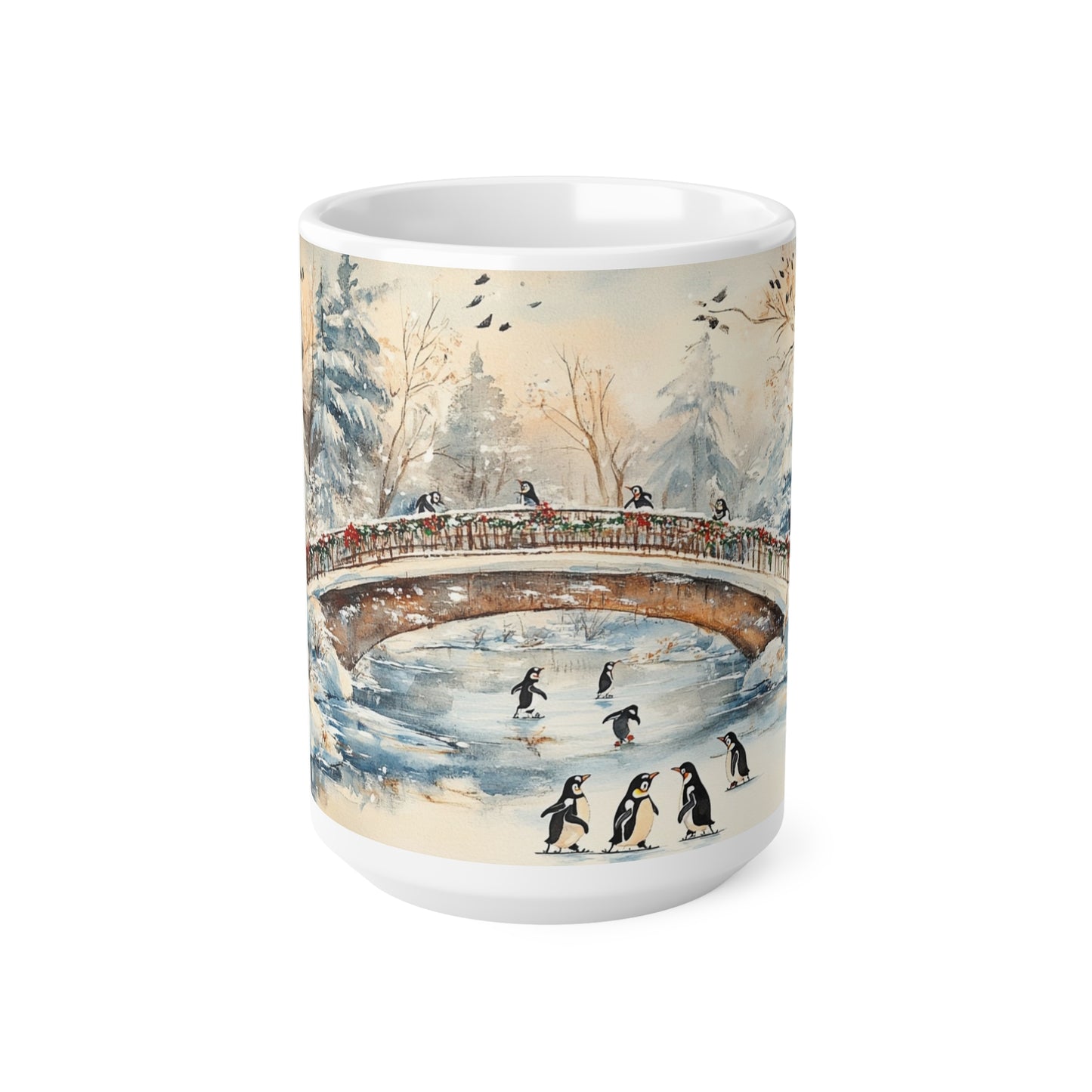 Keramisk Julekopp med Julemotiv #35 – Perfekt Gave til Kaffe, Te eller Kakao