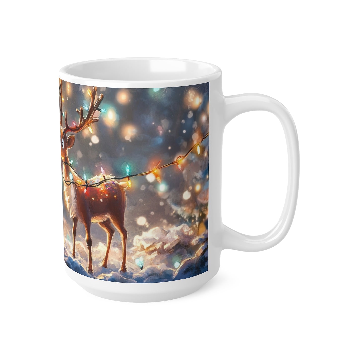 Keramisk Julekopp med Julemotiv #37 – Perfekt Gave til Kaffe, Te eller Kakao