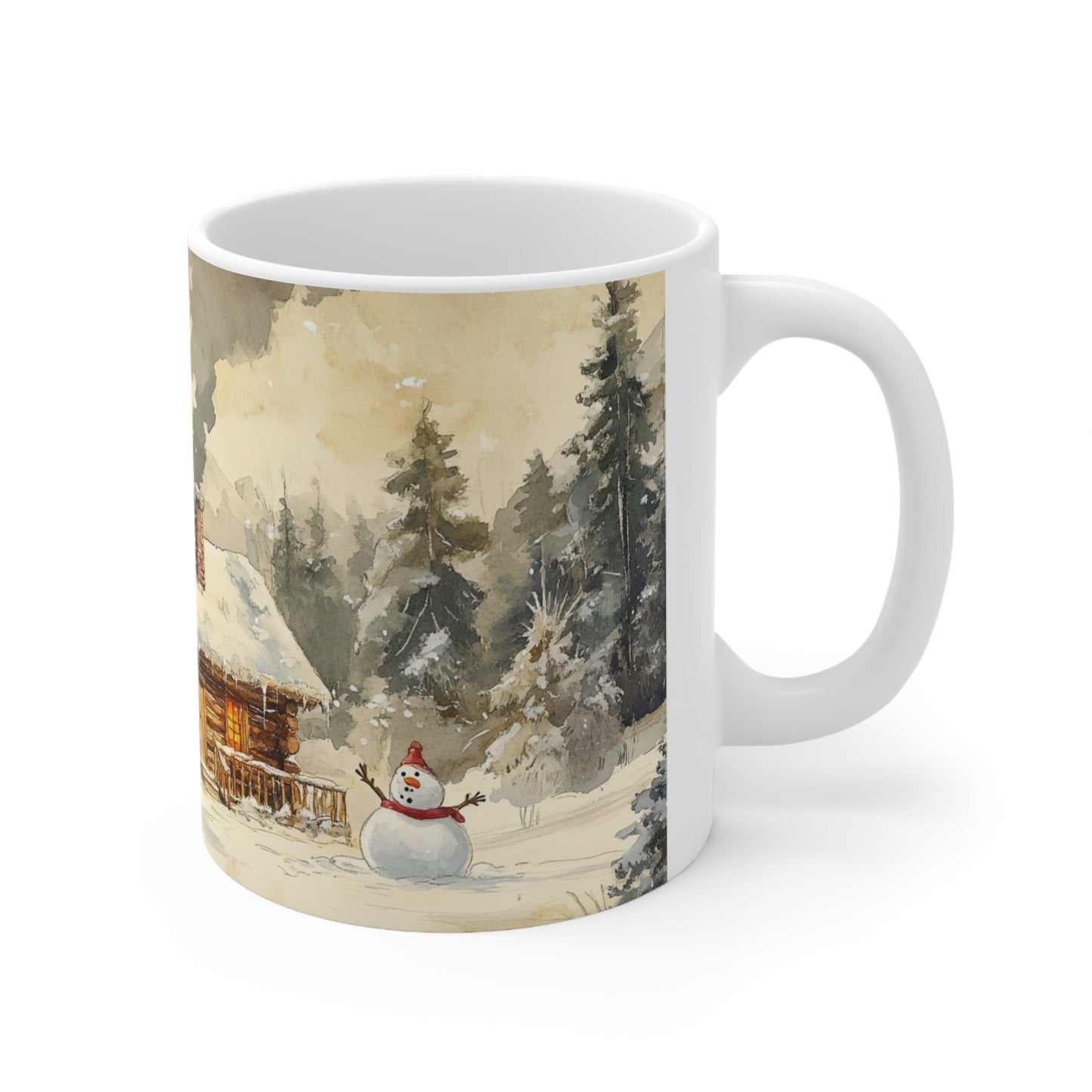 Keramisk Julekopp med Julemotiv #6 – Perfekt Gave til Kaffe, Te eller Kakao