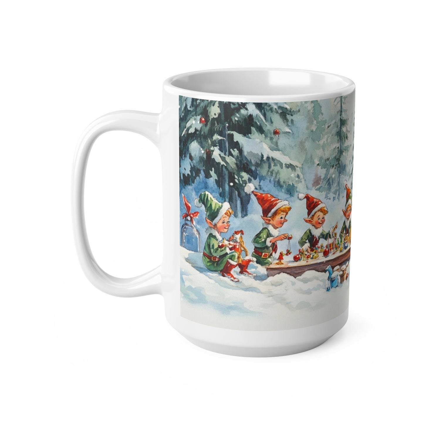 Keramisk Julekopp med Julemotiv #53 – Perfekt Gave til Kaffe, Te eller Kakao