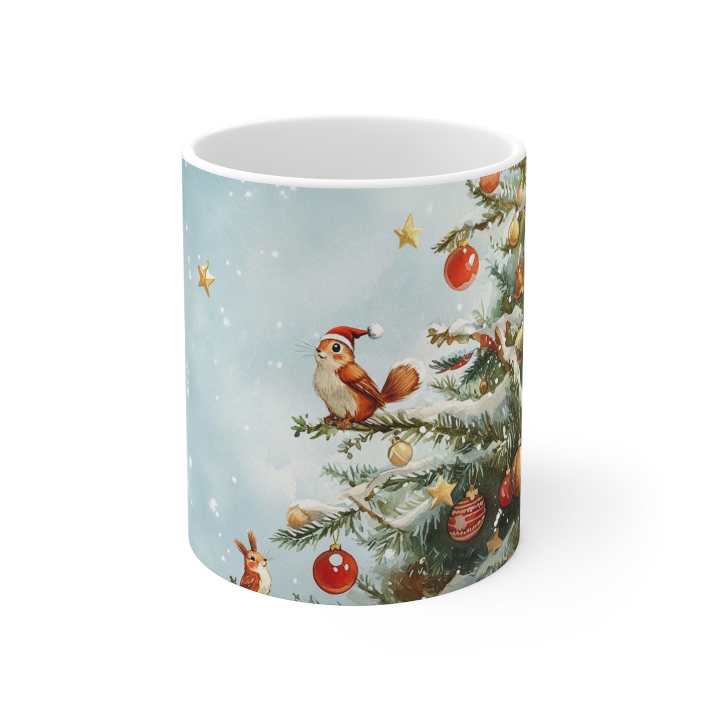 Keramisk Julekopp med Julemotiv #2 – Perfekt Gave til Kaffe, Te eller Kakao