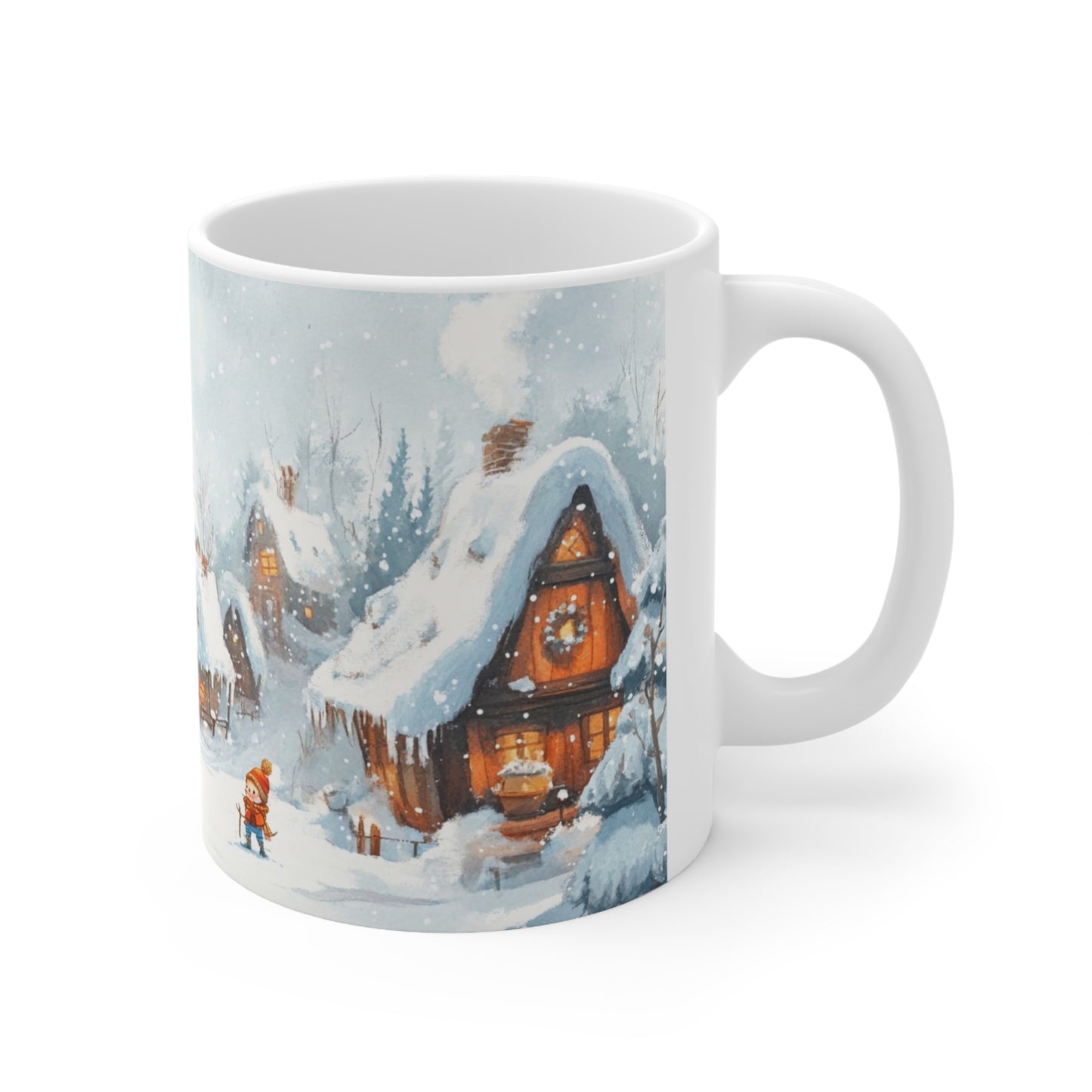 Keramisk Julekopp med Julemotiv #13 – Perfekt Gave til Kaffe, Te eller Kakao