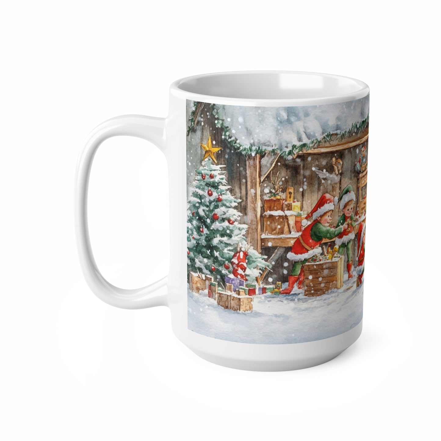 Keramisk Julekopp med Julemotiv #52 – Perfekt Gave til Kaffe, Te eller Kakao