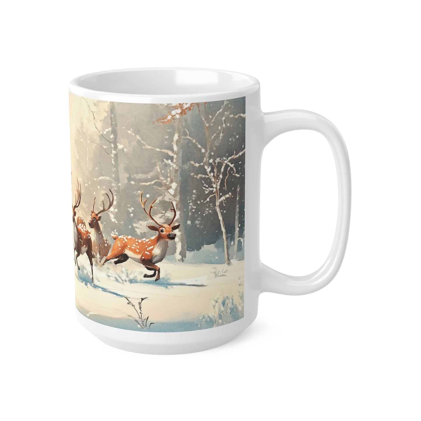 Keramisk Julekopp med Julemotiv #45 – Perfekt Gave til Kaffe, Te eller Kakao