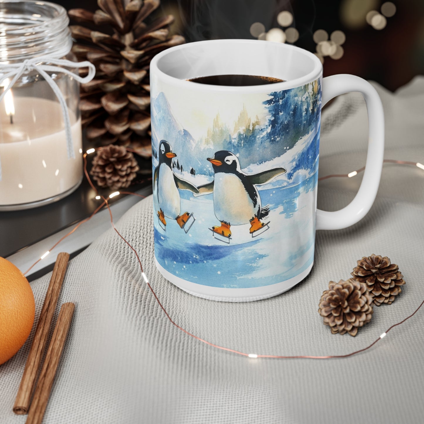 Keramisk Julekopp med Julemotiv #58 – Perfekt Gave til Kaffe, Te eller Kakao