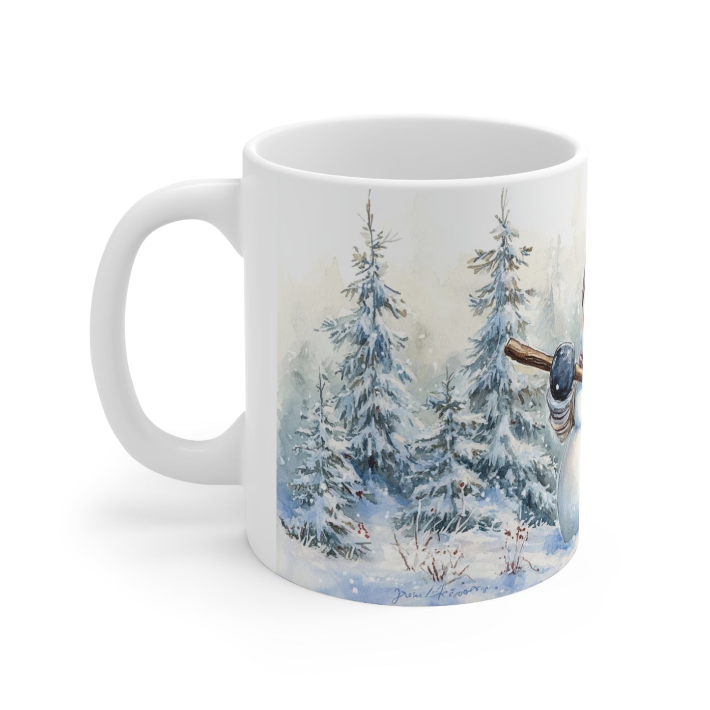 Keramisk Julekopp med Julemotiv #63 – Perfekt Gave til Kaffe, Te eller Kakao