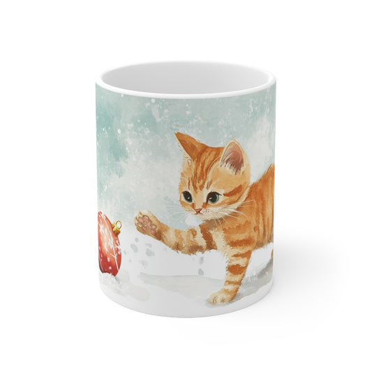 Keramisk Julekopp med Julemotiv #76 – Perfekt Gave til Kaffe, Te eller Kakao