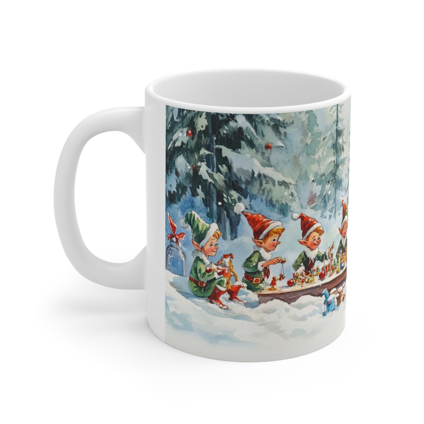 Keramisk Julekopp med Julemotiv #53 – Perfekt Gave til Kaffe, Te eller Kakao