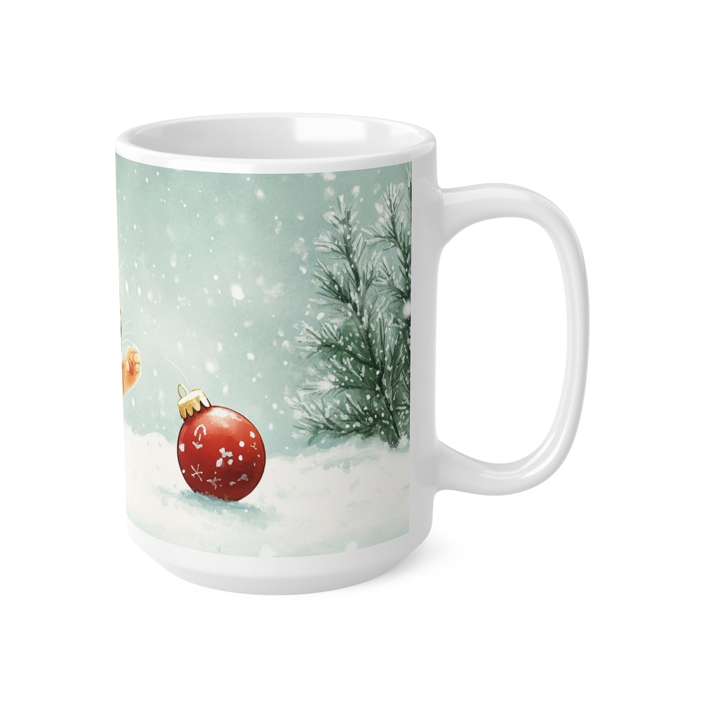 Keramisk Julekopp med Julemotiv #79 – Perfekt Gave til Kaffe, Te eller Kakao