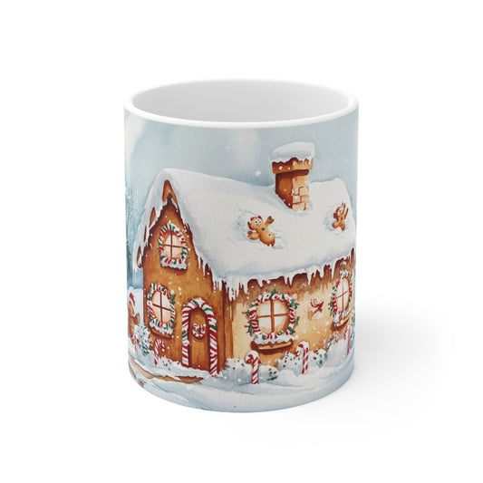 Keramisk Julekopp med Julemotiv #84 – Perfekt Gave til Kaffe, Te eller Kakao