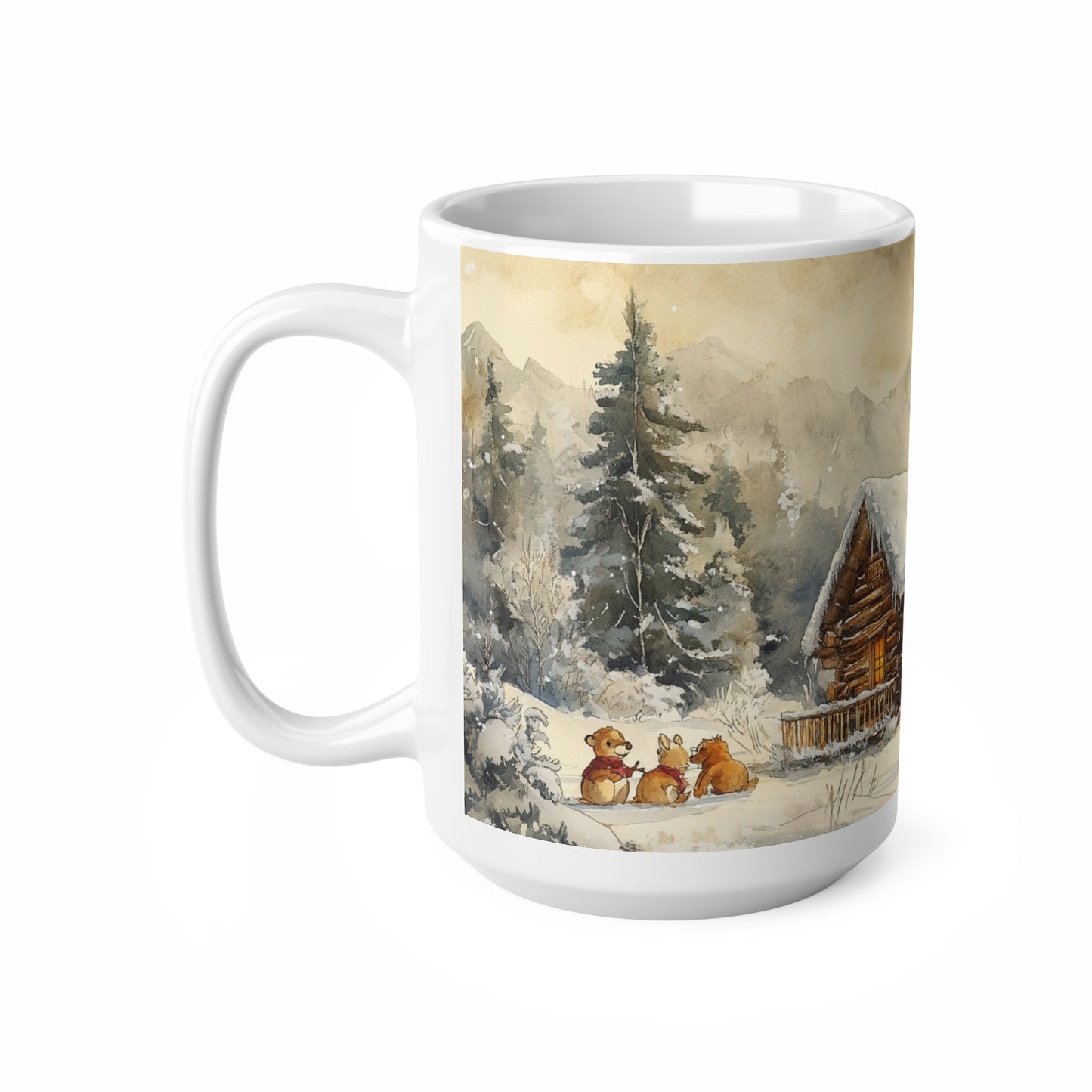 Keramisk Julekopp med Julemotiv #6 – Perfekt Gave til Kaffe, Te eller Kakao