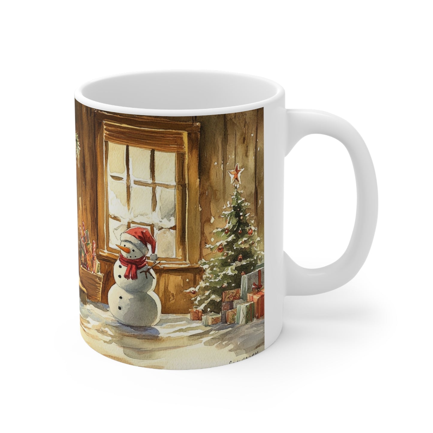 Keramisk Julekopp med Julemotiv #100 – Perfekt Gave til Kaffe, Te eller Kakao