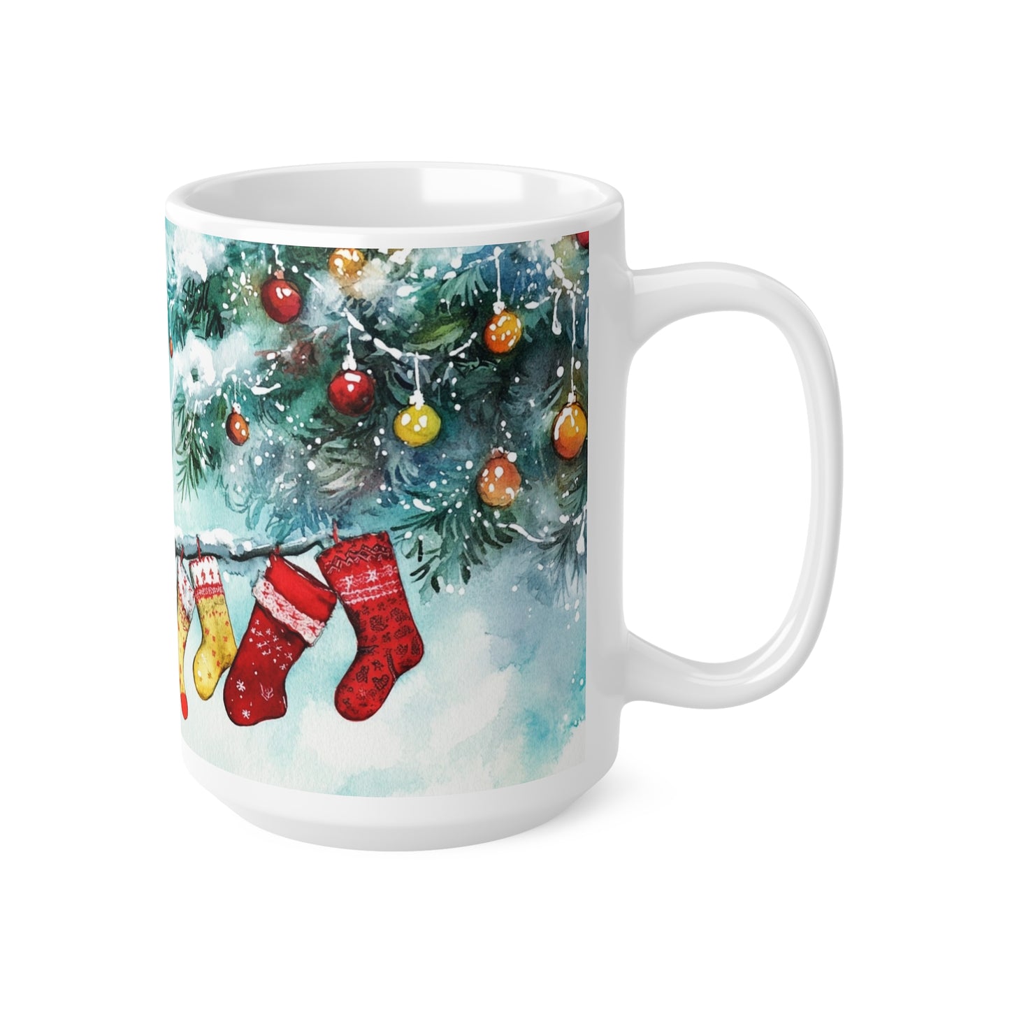 Keramisk Julekopp med Julemotiv #21 – Perfekt Gave til Kaffe, Te eller Kakao