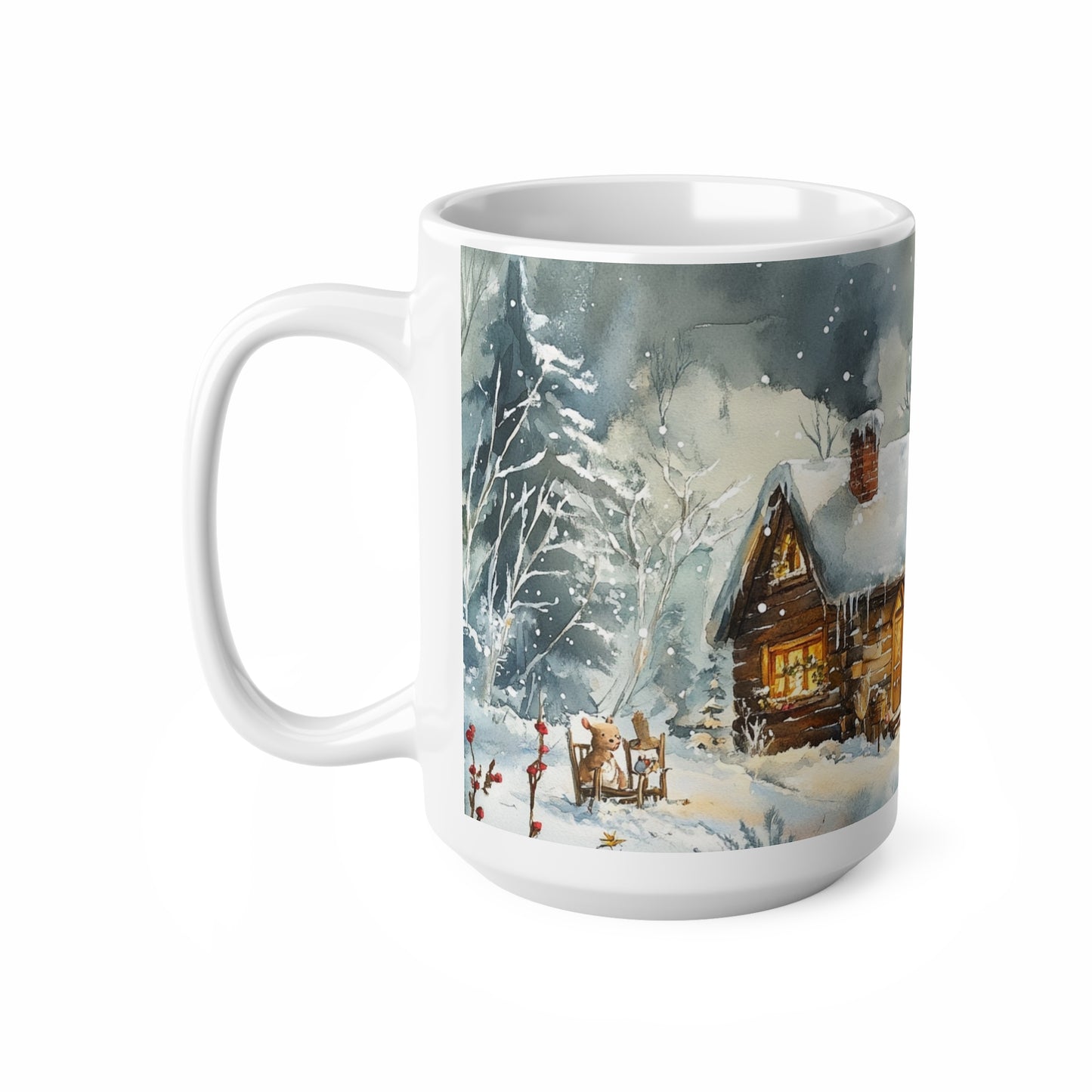 Keramisk Julekopp med Julemotiv #8 – Perfekt Gave til Kaffe, Te eller Kakao