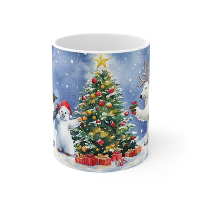 Keramisk Julekopp med Julemotiv #57 – Perfekt Gave til Kaffe, Te eller Kakao