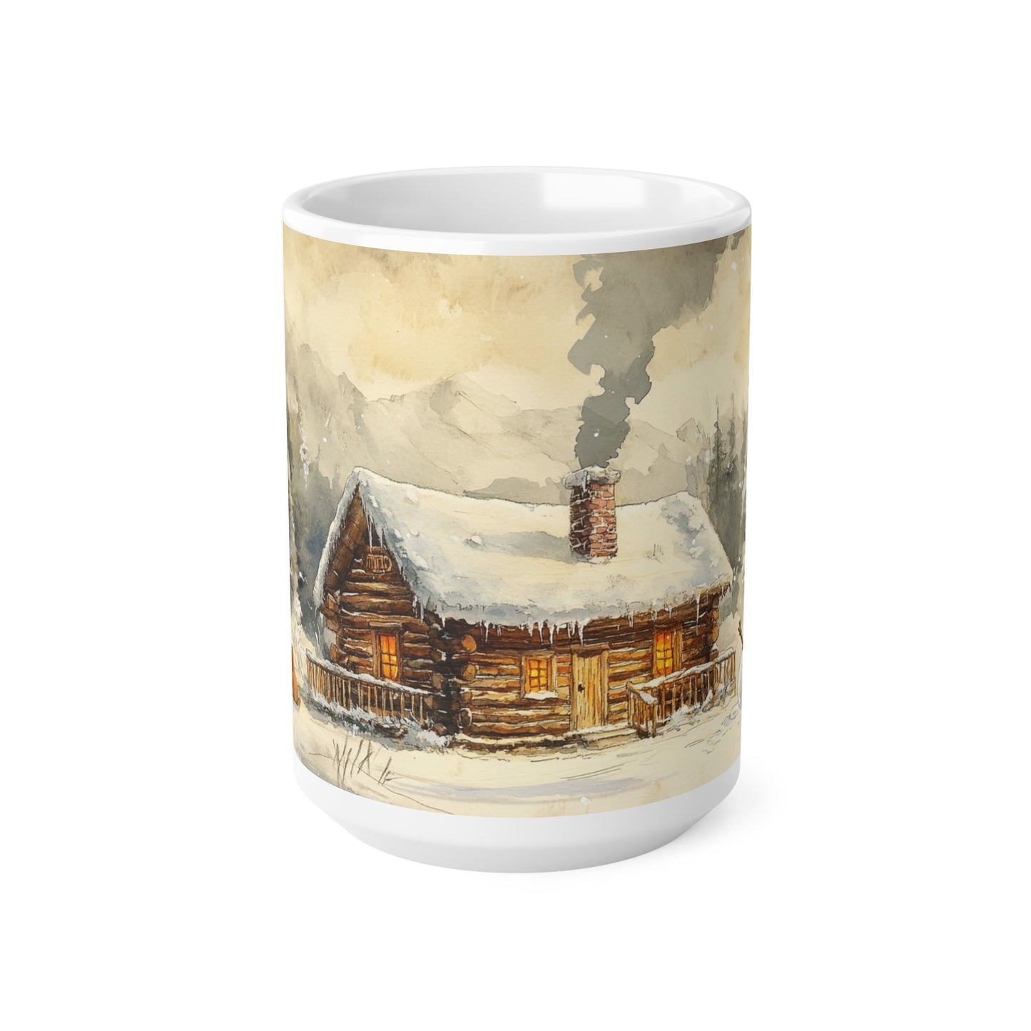 Keramisk Julekopp med Julemotiv #6 – Perfekt Gave til Kaffe, Te eller Kakao