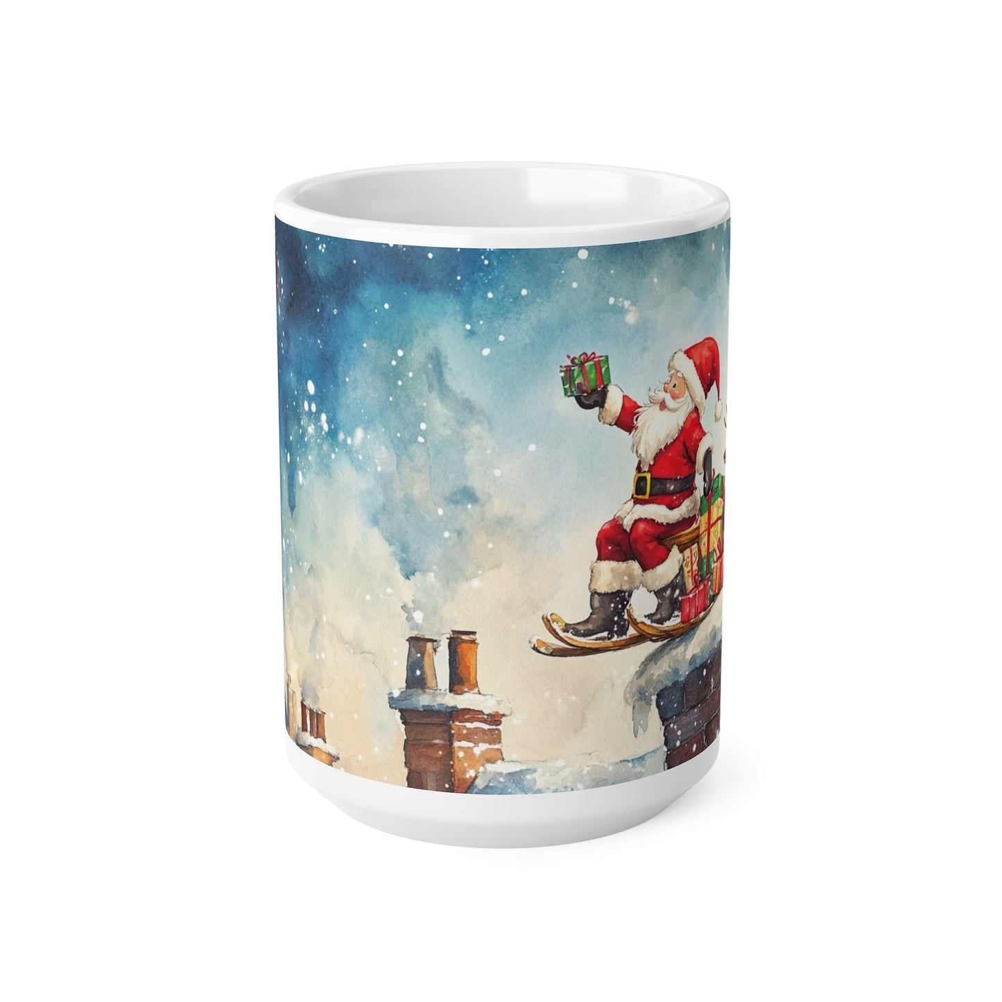 Keramisk Julekopp med Julemotiv #80 – Perfekt Gave til Kaffe, Te eller Kakao