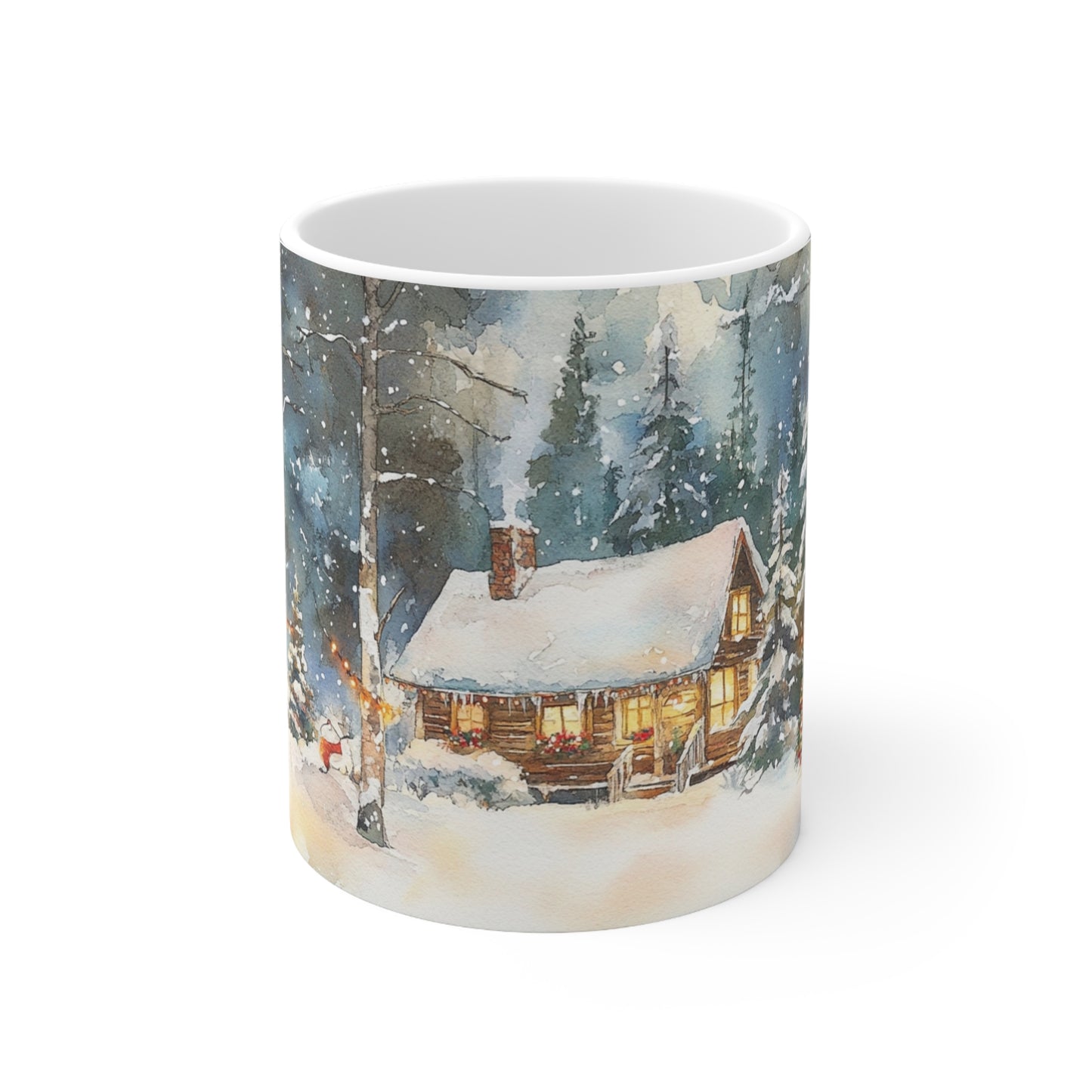 Keramisk Julekopp med Julemotiv #3 – Perfekt Gave til Kaffe, Te eller Kakao