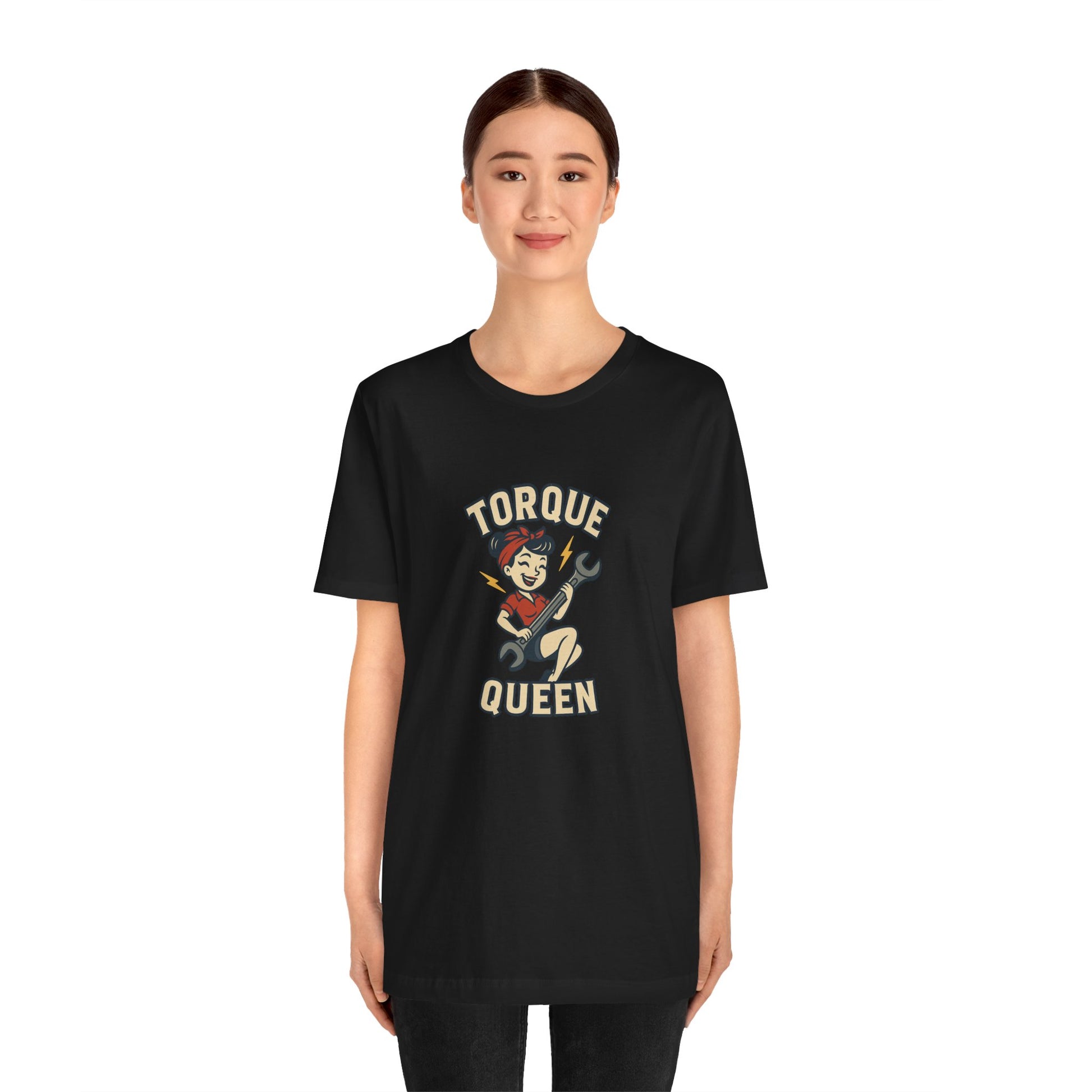Torque Queen T-Shirt - Unisex Tee for Female Car Enthusiasts - Lucky Spark