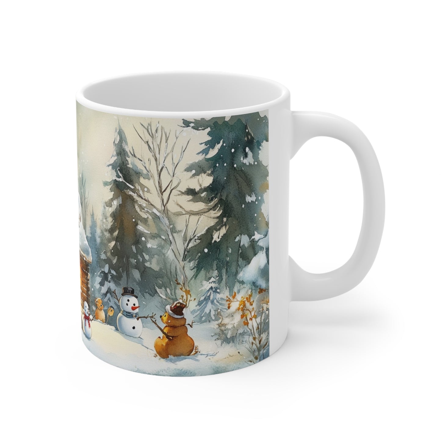 Keramisk Julekopp med Julemotiv #8 – Perfekt Gave til Kaffe, Te eller Kakao