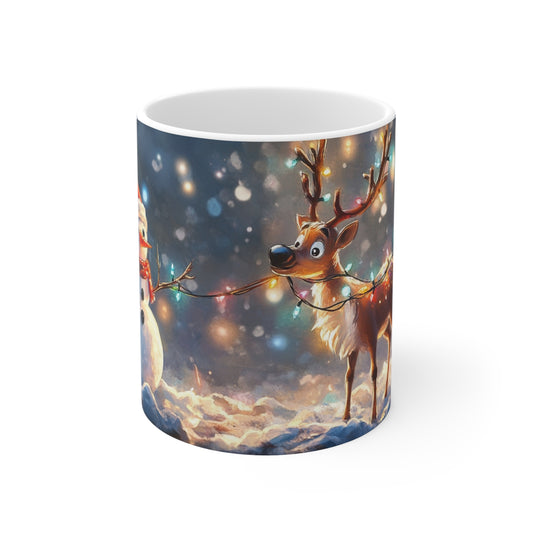 Keramisk Julekopp med Julemotiv #37 – Perfekt Gave til Kaffe, Te eller Kakao