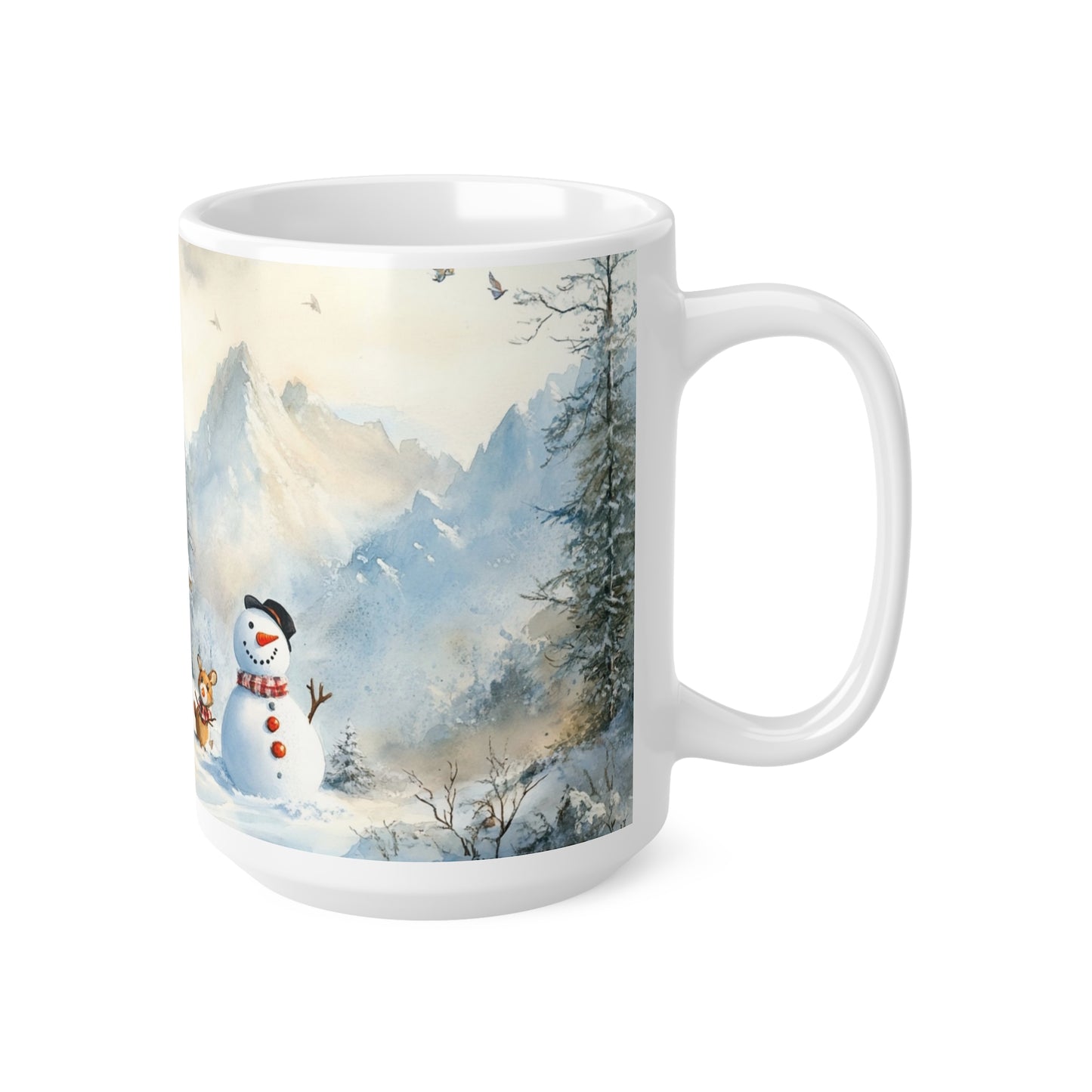 Keramisk Julekopp med Julemotiv #7 – Perfekt Gave til Kaffe, Te eller Kakao