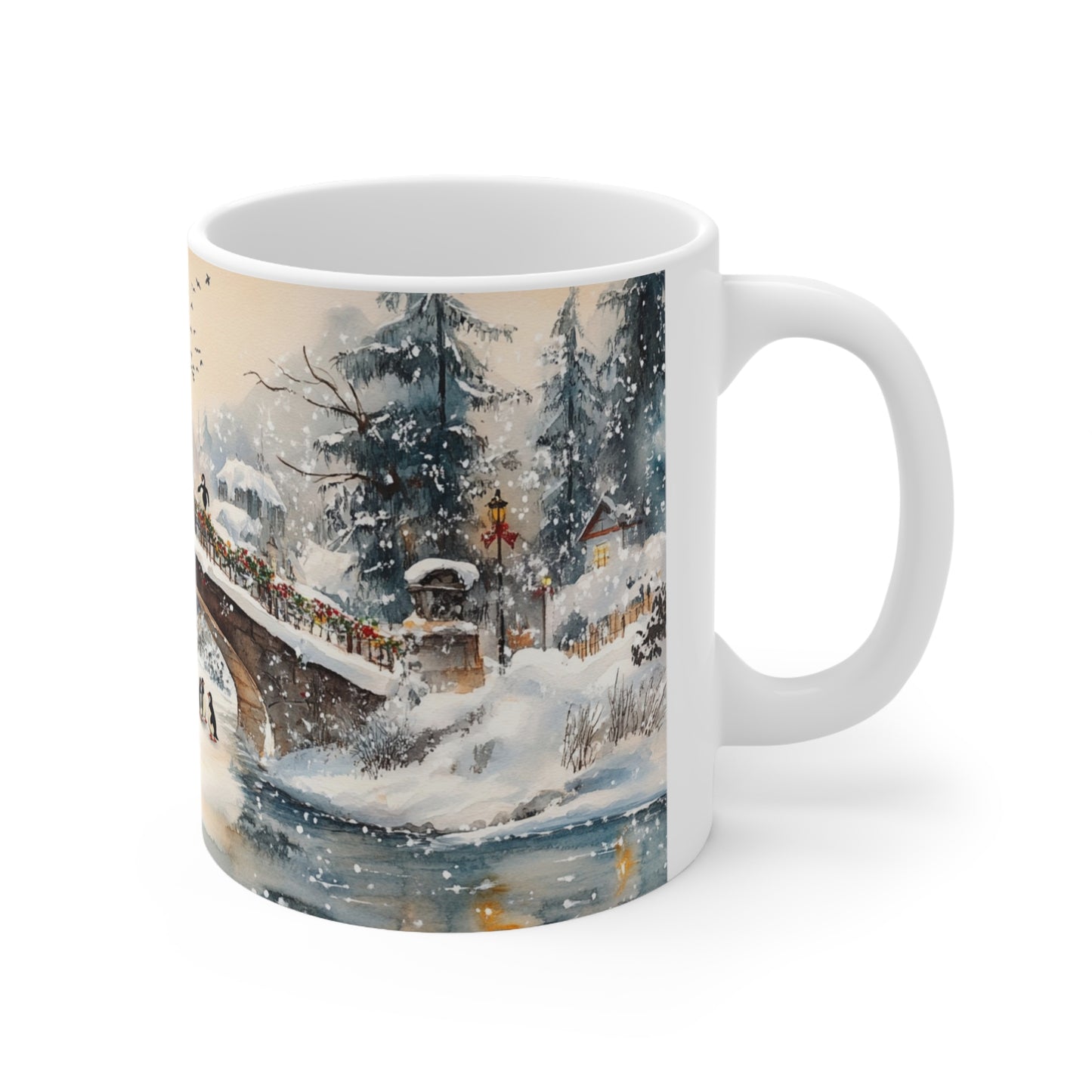 Keramisk Julekopp med Julemotiv #33 – Perfekt Gave til Kaffe, Te eller Kakao