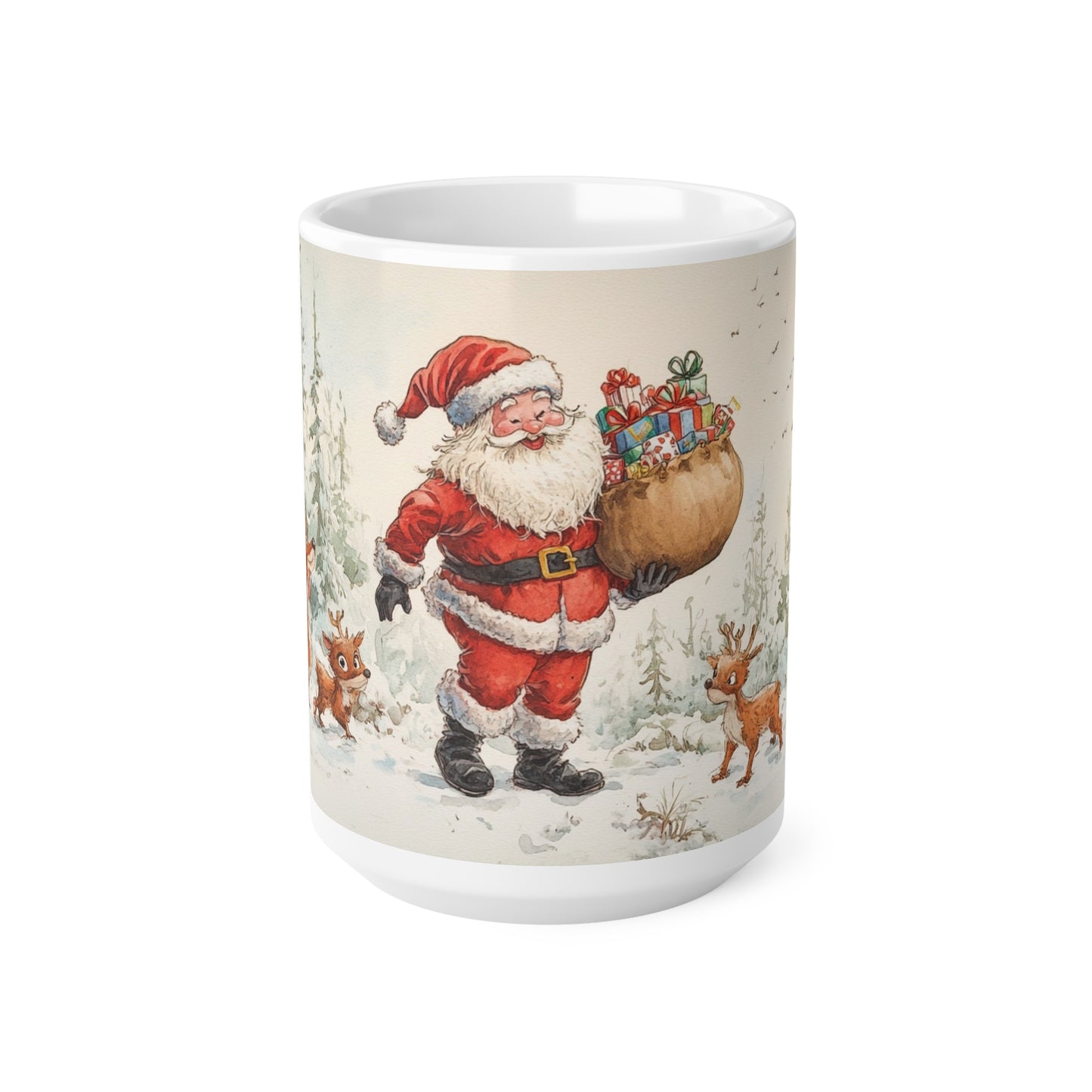 Keramisk Julekopp med Julemotiv #68 – Perfekt Gave til Kaffe, Te eller Kakao