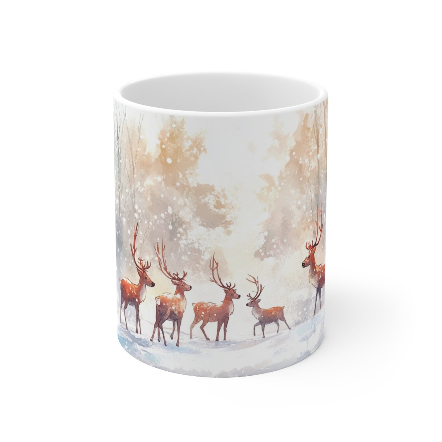 Keramisk Julekopp med Julemotiv #43 – Perfekt Gave til Kaffe, Te eller Kakao