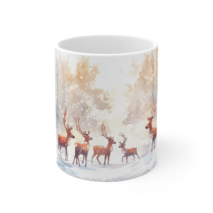 Keramisk Julekopp med Julemotiv #43 – Perfekt Gave til Kaffe, Te eller Kakao