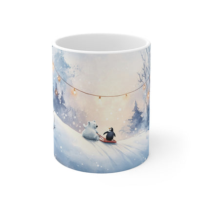 Keramisk Julekopp med Julemotiv #75 – Perfekt Gave til Kaffe, Te eller Kakao