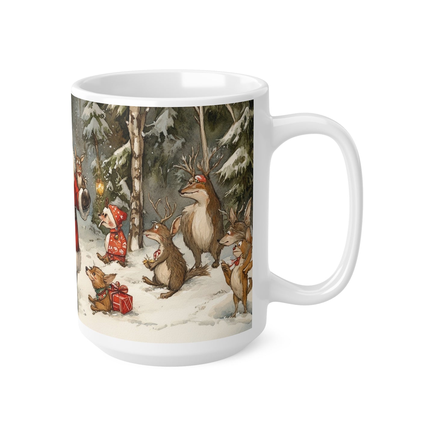 Keramisk Julekopp med Julemotiv #66 – Perfekt Gave til Kaffe, Te eller Kakao