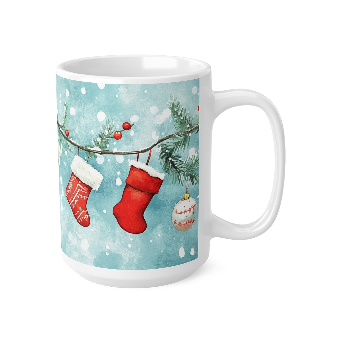 Keramisk Julekopp med Julemotiv #23 – Perfekt Gave til Kaffe, Te eller Kakao