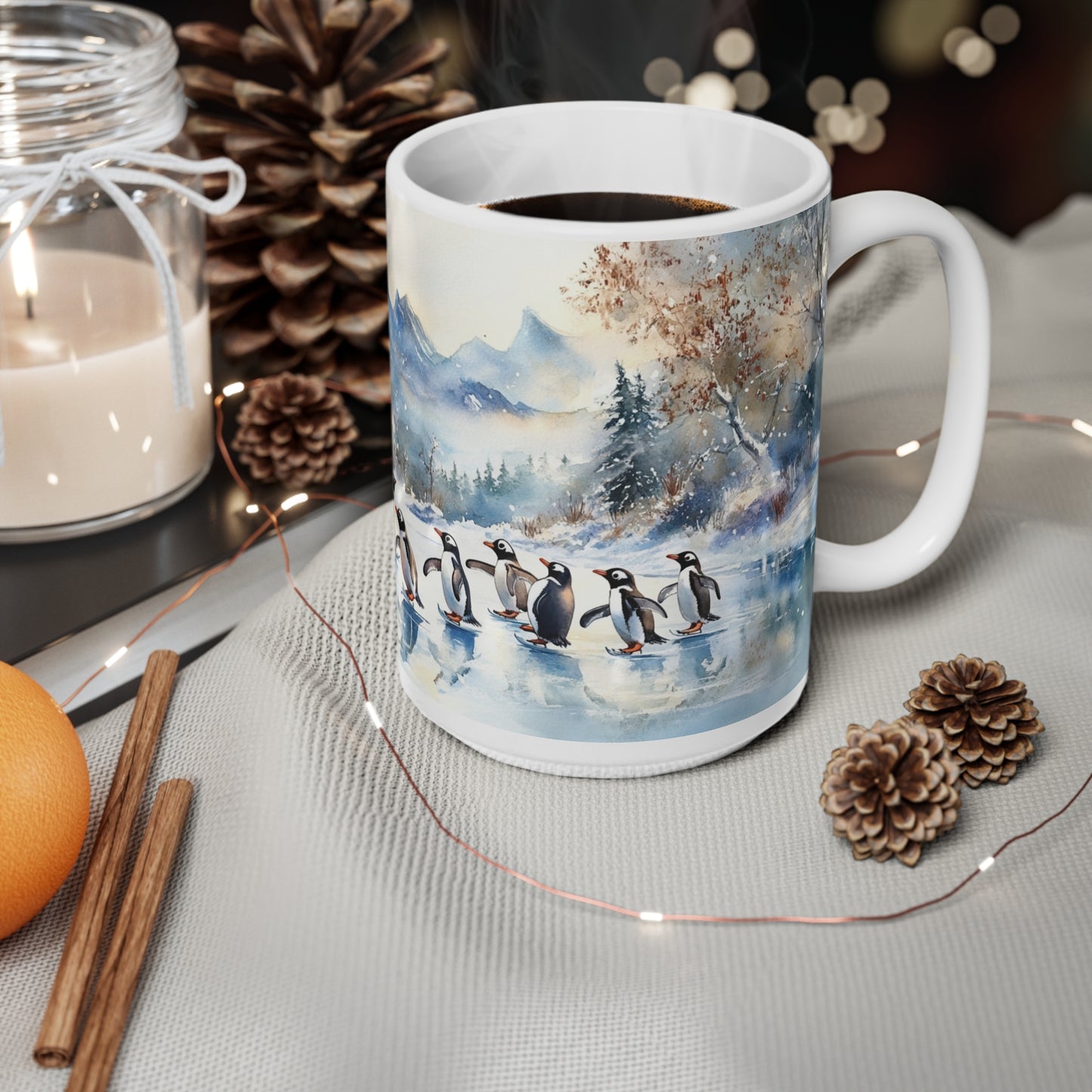 Keramisk Julekopp med Julemotiv #59 – Perfekt Gave til Kaffe, Te eller Kakao