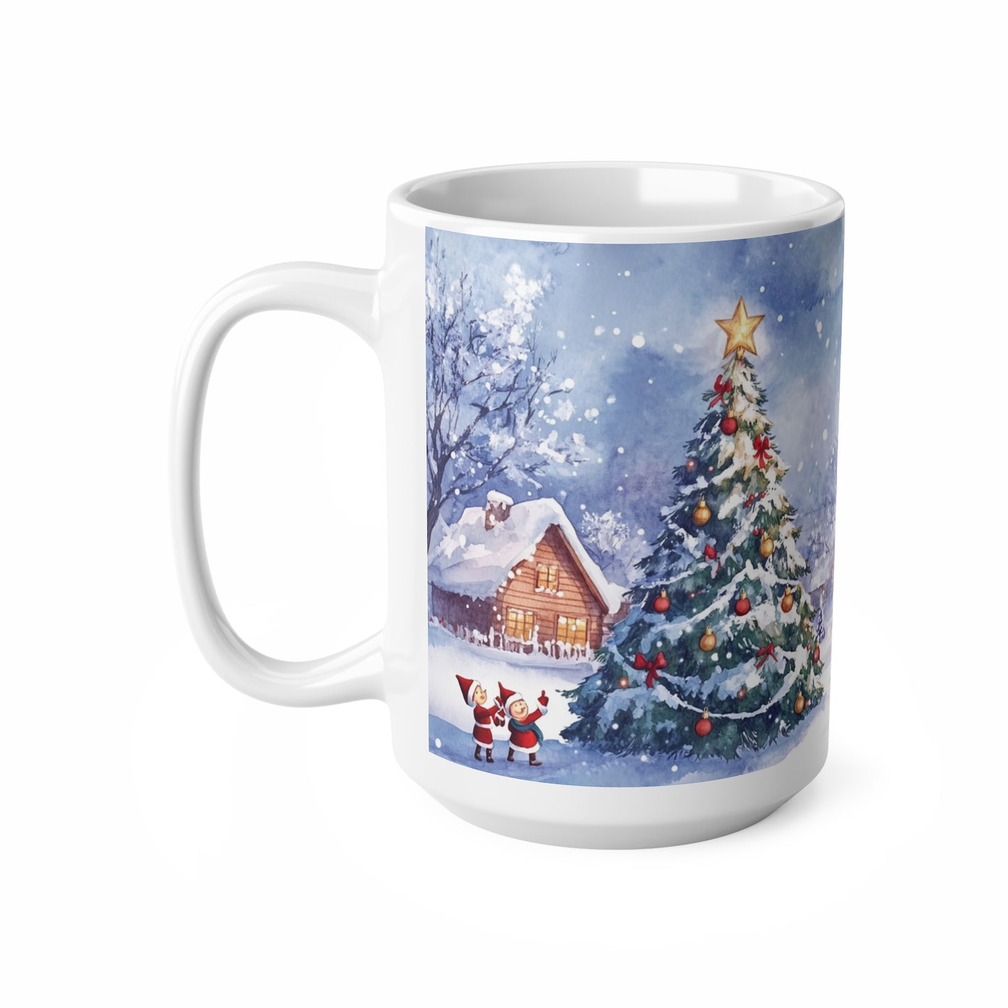 Keramisk Julekopp med Julemotiv #93 – Perfekt Gave til Kaffe, Te eller Kakao