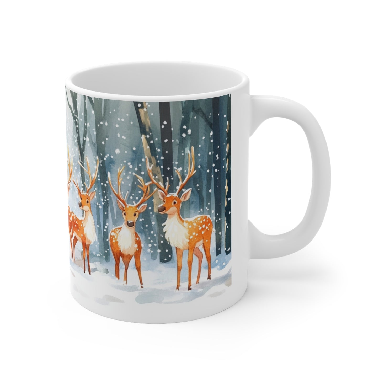 Keramisk Julekopp med Julemotiv #44 – Perfekt Gave til Kaffe, Te eller Kakao