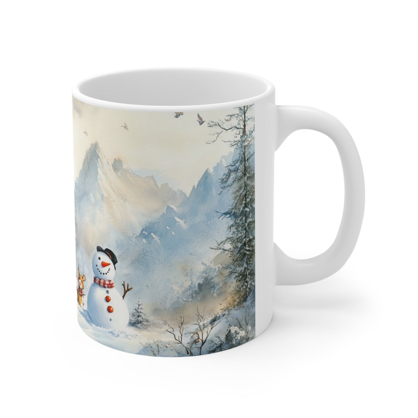 Keramisk Julekopp med Julemotiv #7 – Perfekt Gave til Kaffe, Te eller Kakao