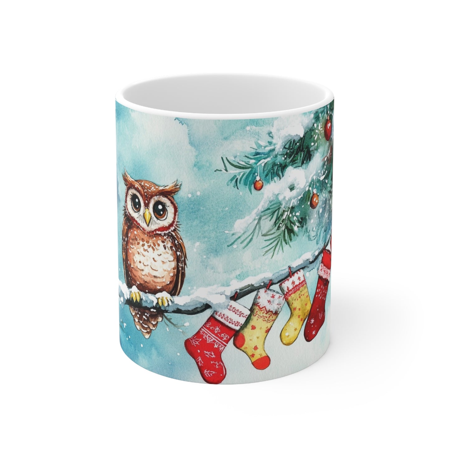 Keramisk Julekopp med Julemotiv #21 – Perfekt Gave til Kaffe, Te eller Kakao