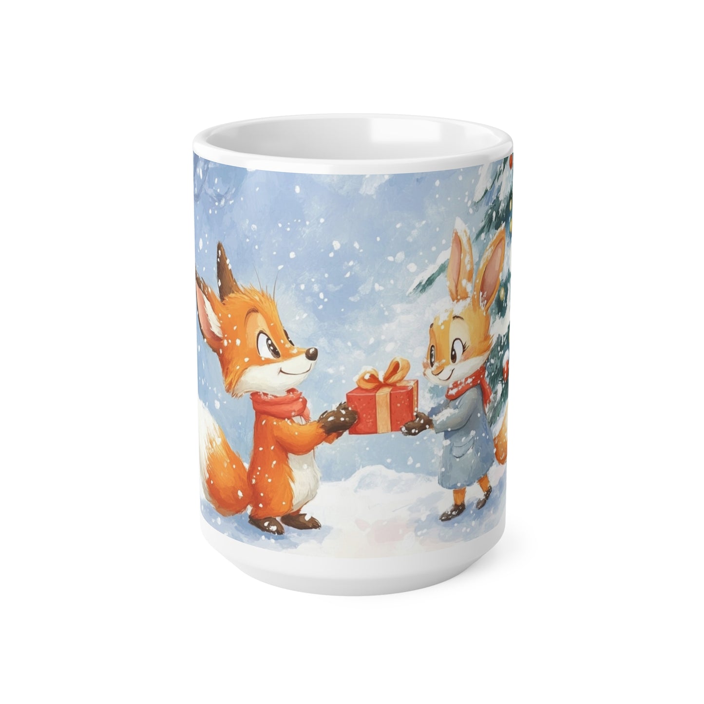 Keramisk Julekopp med Julemotiv #16 – Perfekt Gave til Kaffe, Te eller Kakao