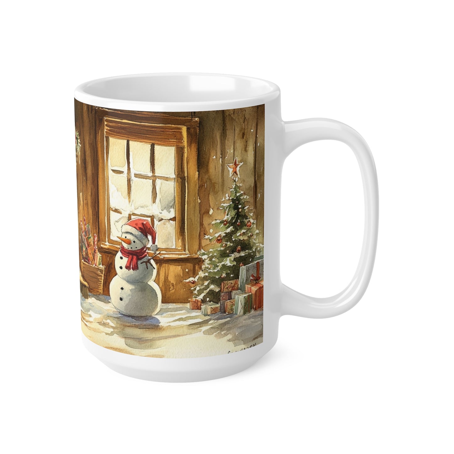 Keramisk Julekopp med Julemotiv #100 – Perfekt Gave til Kaffe, Te eller Kakao