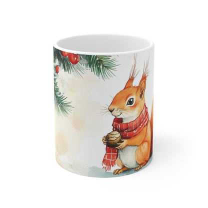 Keramisk Julekopp med Julemotiv #26 – Perfekt Gave til Kaffe, Te eller Kakao