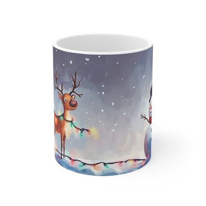 Keramisk Julekopp med Julemotiv #38 – Perfekt Gave til Kaffe, Te eller Kakao