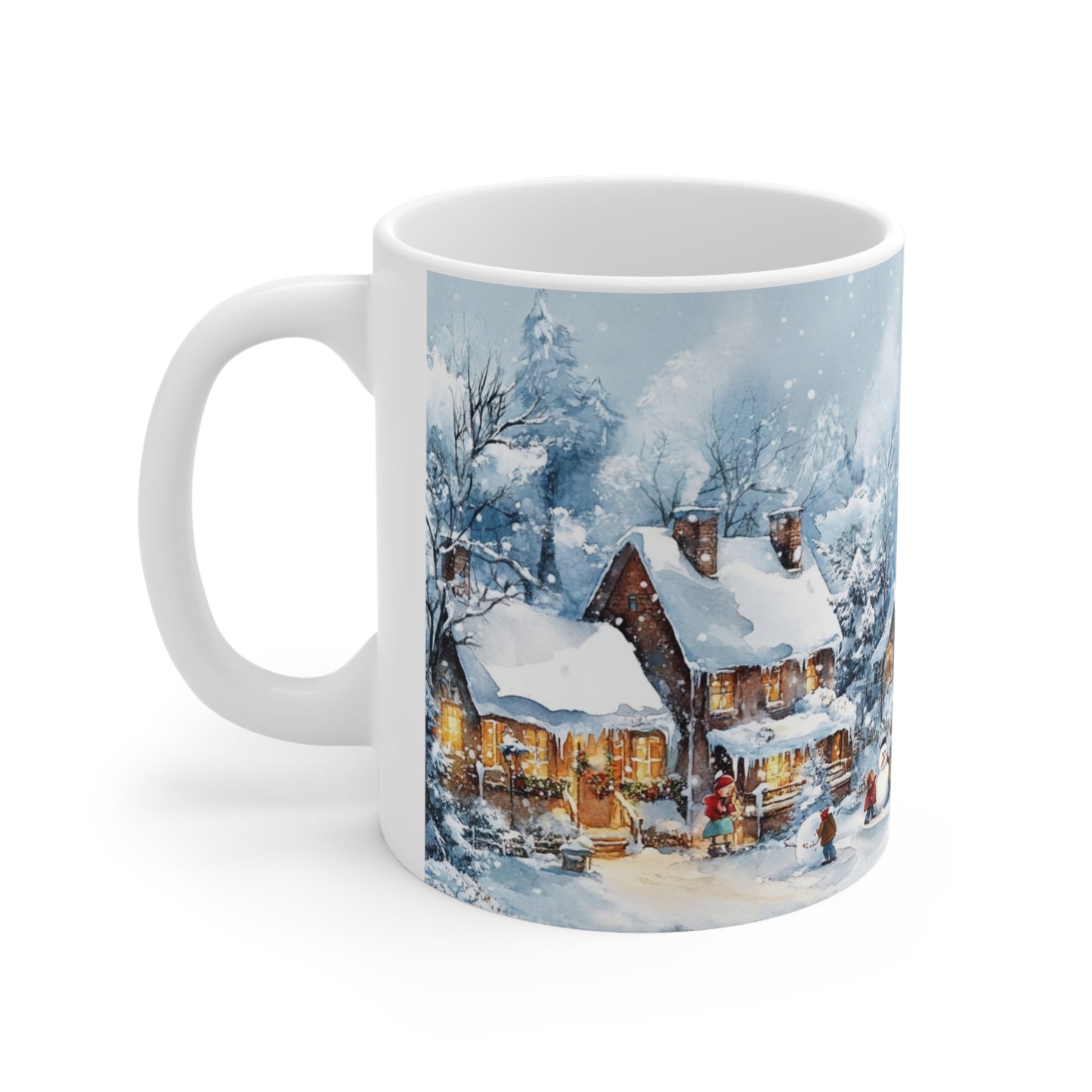 Keramisk Julekopp med Julemotiv #14 – Perfekt Gave til Kaffe, Te eller Kakao