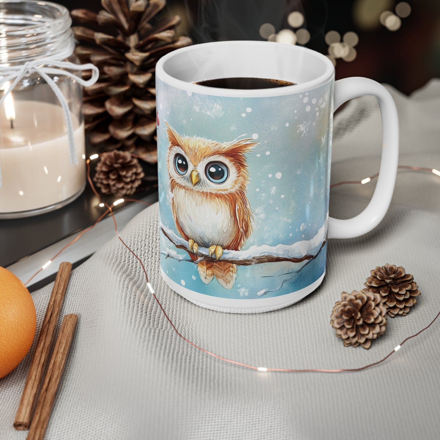 Keramisk Julekopp med Julemotiv #20 – Perfekt Gave til Kaffe, Te eller Kakao