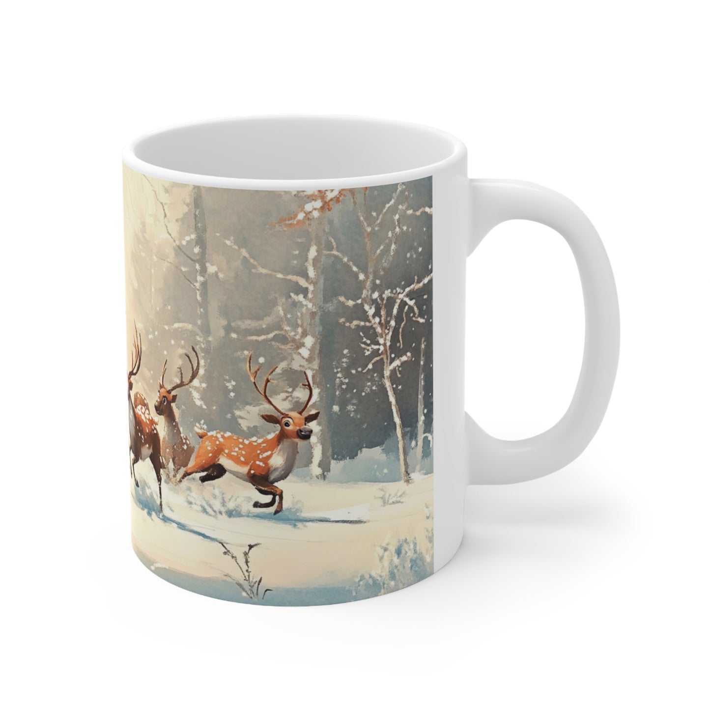 Keramisk Julekopp med Julemotiv #45 – Perfekt Gave til Kaffe, Te eller Kakao